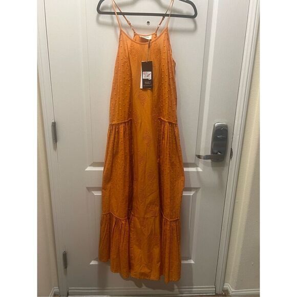 Talisman Isobel Midi Dress in Desert Sun Burnt Orange  Wine tasting Dress S NWT - Picture 3 of 6